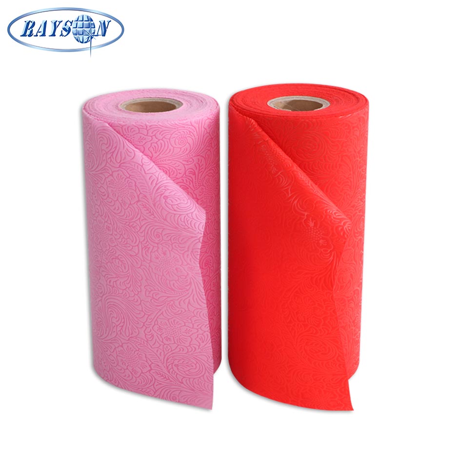 Breathable embossed non woven fabric for packing material