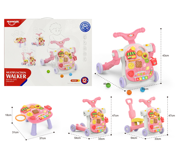 4-in-1 Cake Baby Walker (pink)