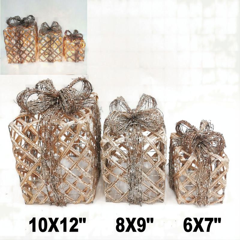 Christmas gift box, Christmas decorations, holiday lights, Christmas lights