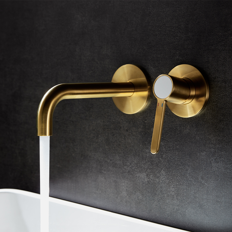 FLOVA Single lever concealed basin mixer - Brushed Gold
