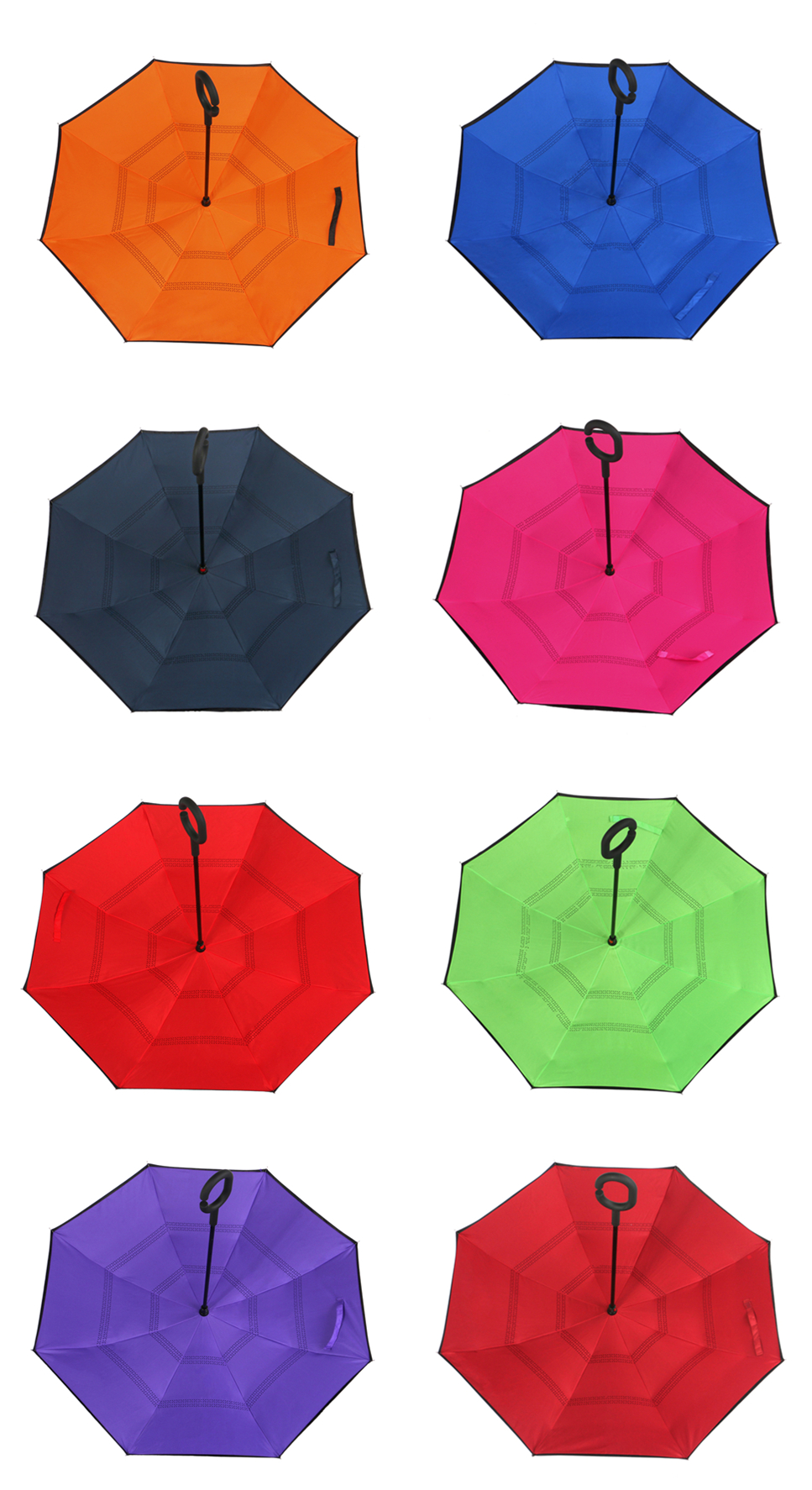 Solid Color Reverse Umbrella
