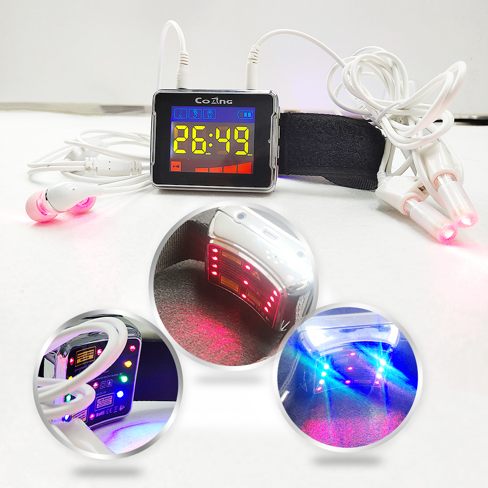 COZING-WS11H 4 in 1 laser watch including the ear and nose applicator
