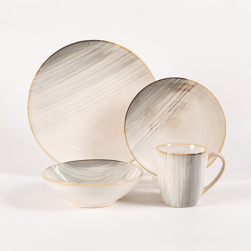 Reactive Glaze 16pcs Set,Place Setting