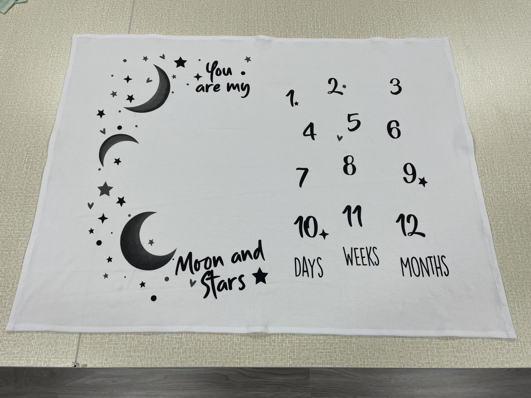 Milestone cotton blanket