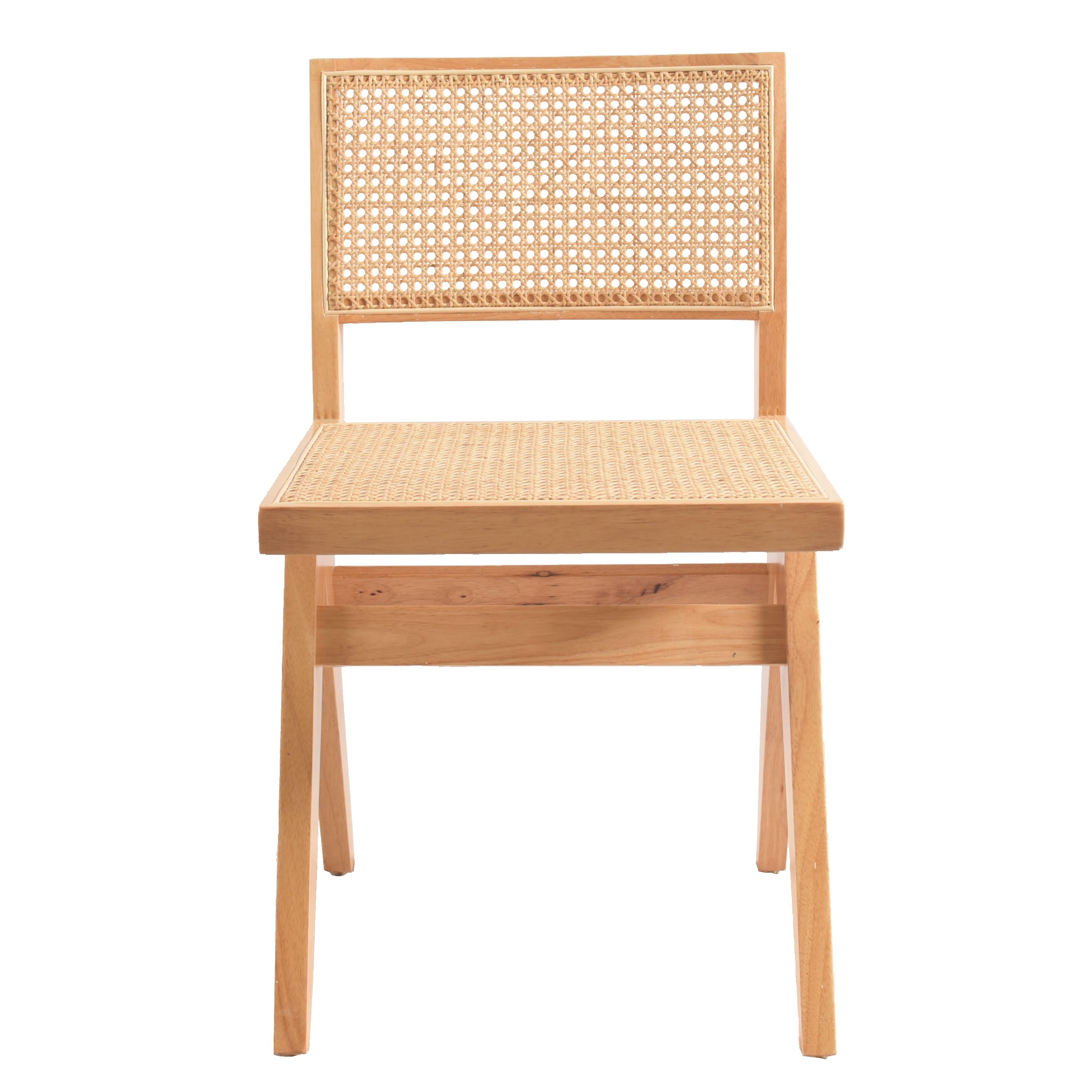 Hot Sale Indonesia Style Solid Wooden Chairs Rattan Dining Chair