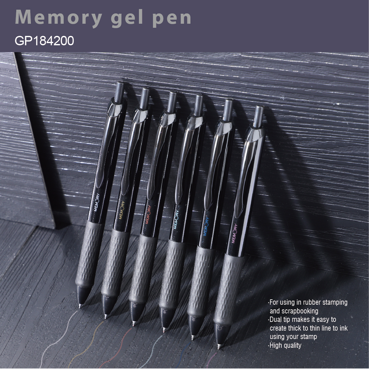 Memory gel pen