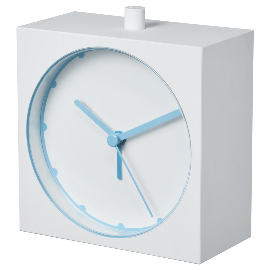 Snooze alarm clock with LED background light