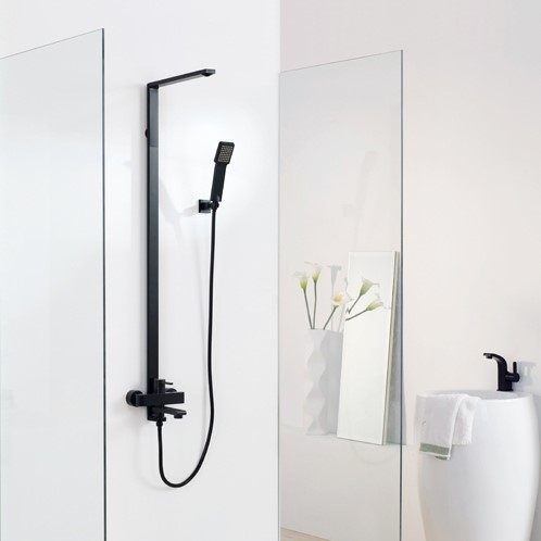 FLOVA Single lever bath/shower mixer - Matt Black