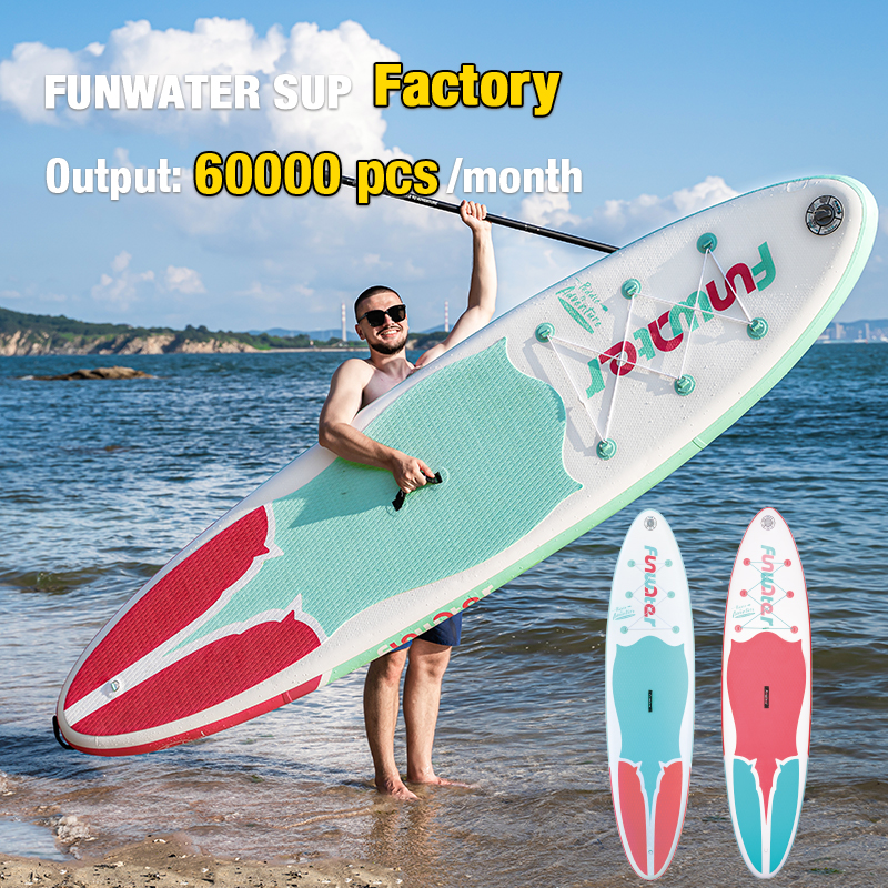 2022 New design OEM factory Funwater inflatable stand up paddle board surfboard sup board surfing