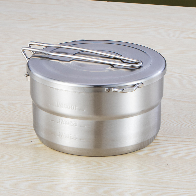 Stainless steel round lunch box, FOOD GRADE SS304, WHOLESALE