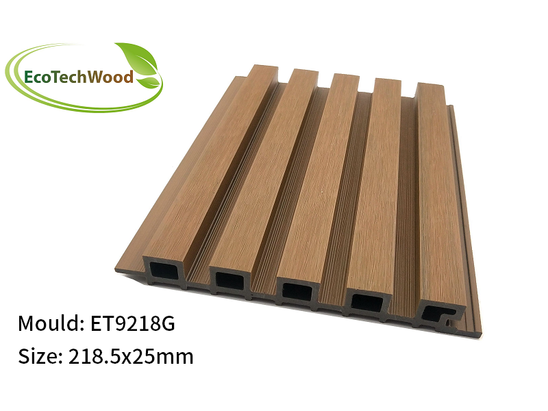 Maintenance-free co-extruded fluted wall panels with cladding with siding 218.5*25mm