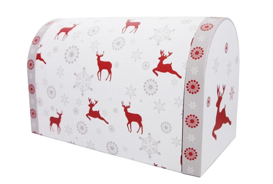 Christmas reindeer's mailbox shaped gift box
