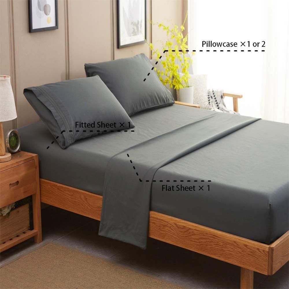 100% Polyester Microfiber Embroidery Sheet set
