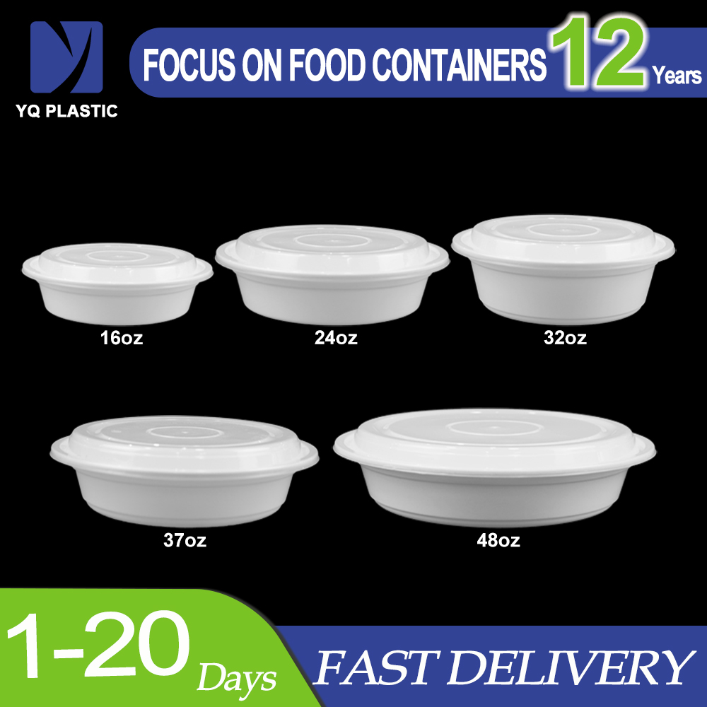Yiqiang white Disposable Plastic Microwaveable Bowl/Food Container Manufacturer