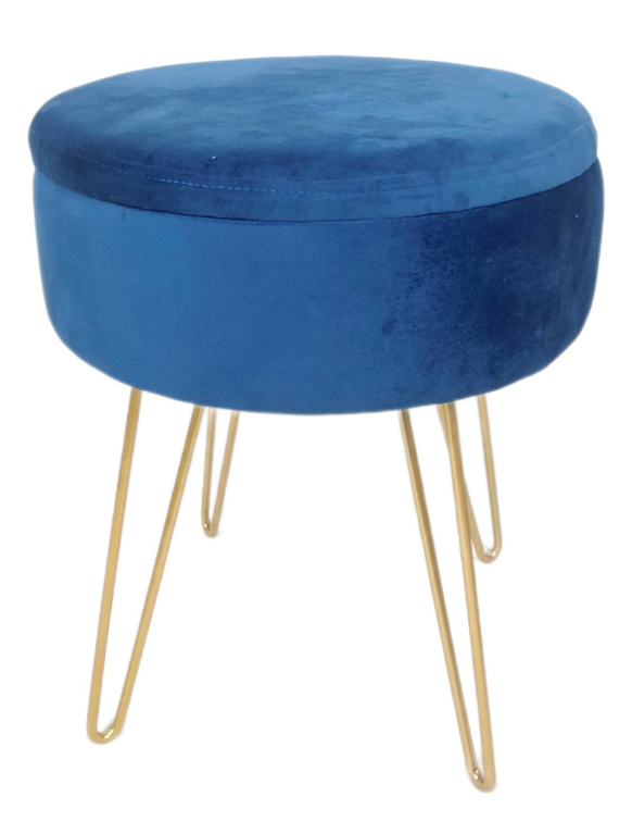 Zhengheshun storage stool with iron legs for living room