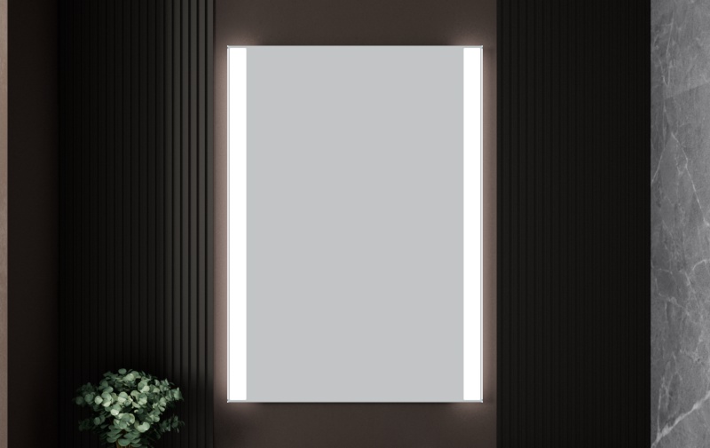 YOWAY LED Frameless Mirror LED Lighting Luxury Modern Hotel Home Bathroom Makeup Mirror with AntiFog