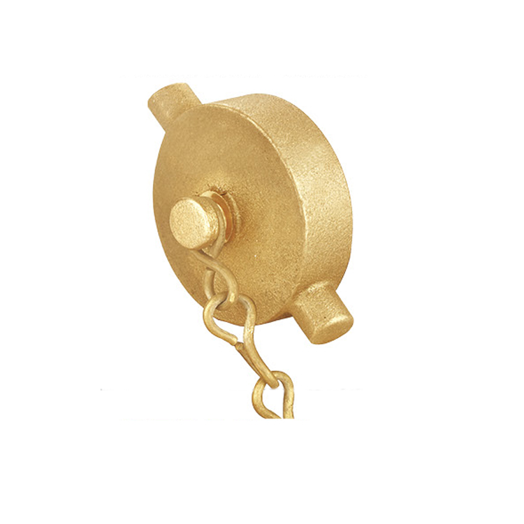 Slion 2.5,1.5inch cap&chain Brass polish or rough Hydrant Adapter with Pin Lug, NST (NH) Female