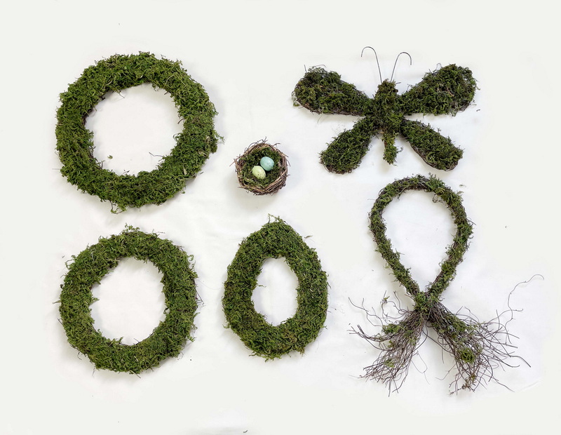 vine easter wreath house/wooden house decoration(