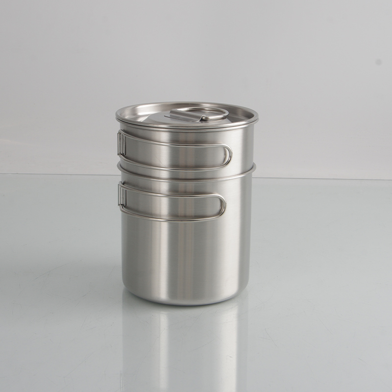 Stainless steel camping mugs 2pcs set for traveling for picnic SS304 WHOLESALE
