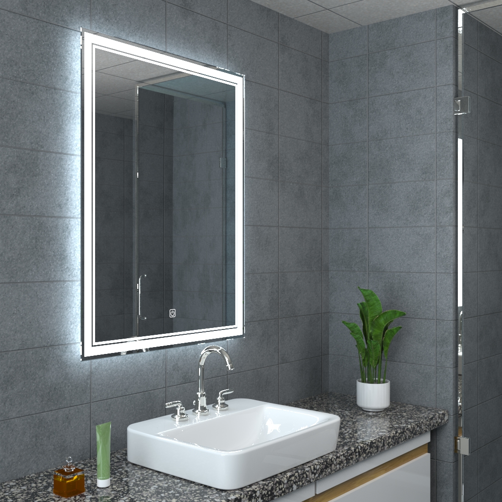 YOWAY LED Bathroom Mirror Wall Mounted LED Smart Mirror Anti-Fog Bathroom Accessories LED Mirror
