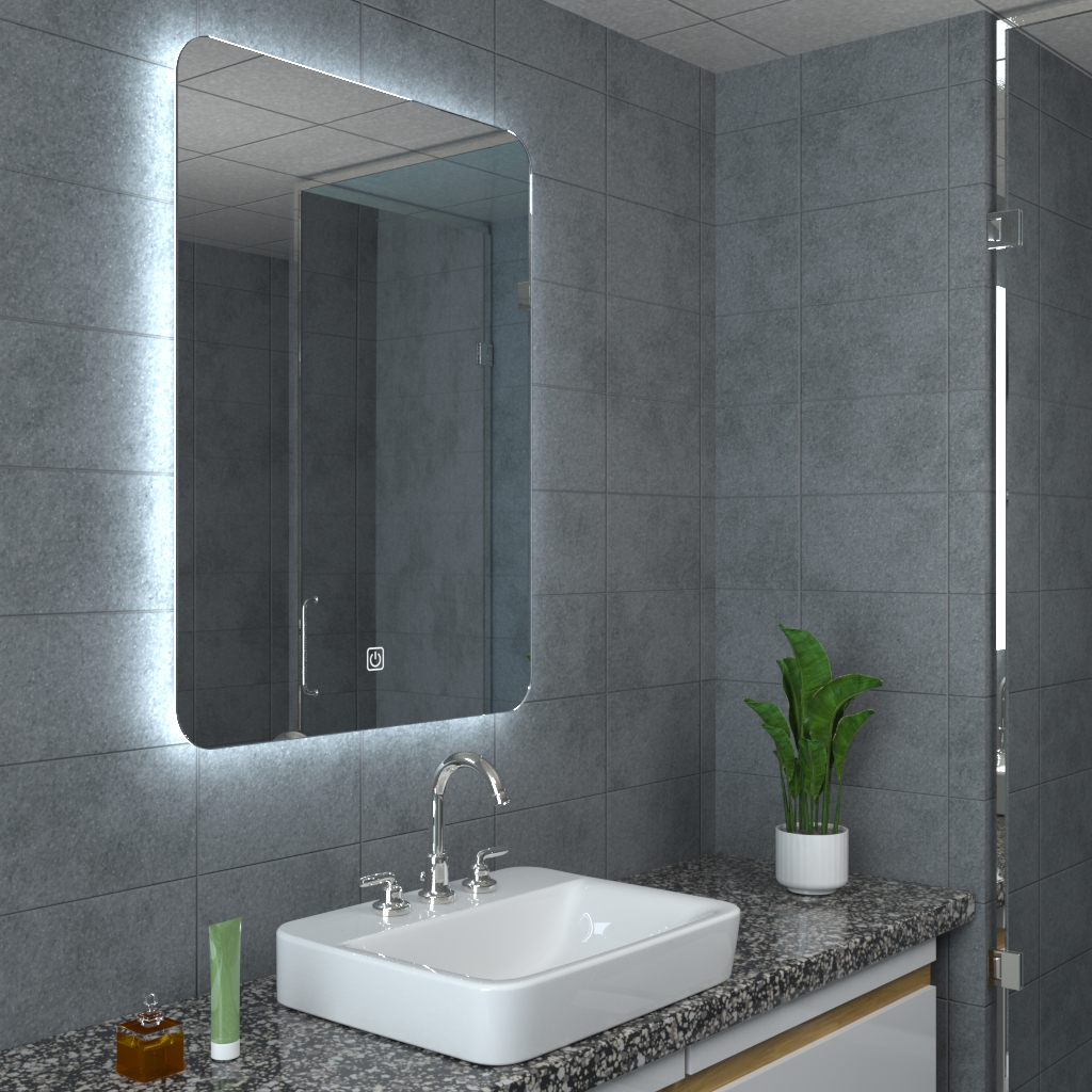 YOWAY LED Bathroom Mirror Wall Mounted LED Smart Mirror Anti-Fog Bathroom Accessories LED Mirror