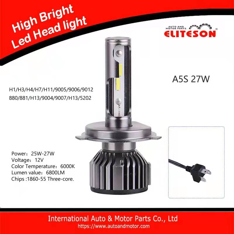 YN A5S 25-27W 12V automobile high brightness LED headlamp head light H1 H3 H4 H7 H11 9005 9006 9012