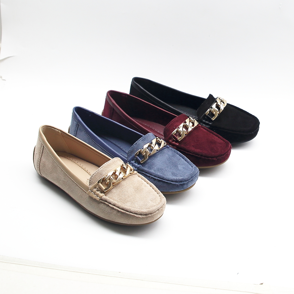 ladies flat loafer shoes