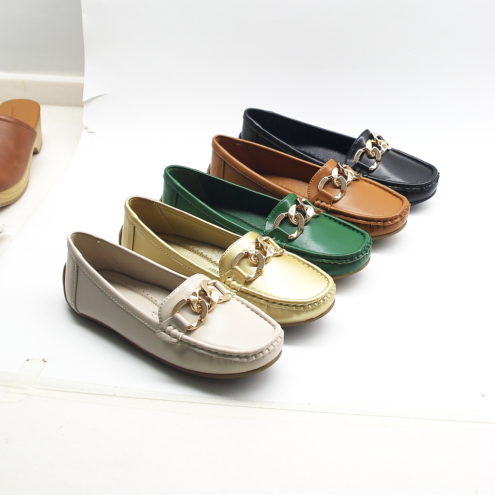 ladies flat loafer shoes