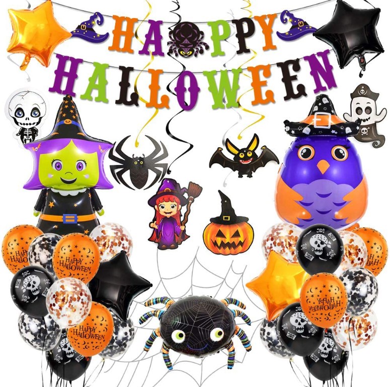 Halloween balloons. Decorate balloons