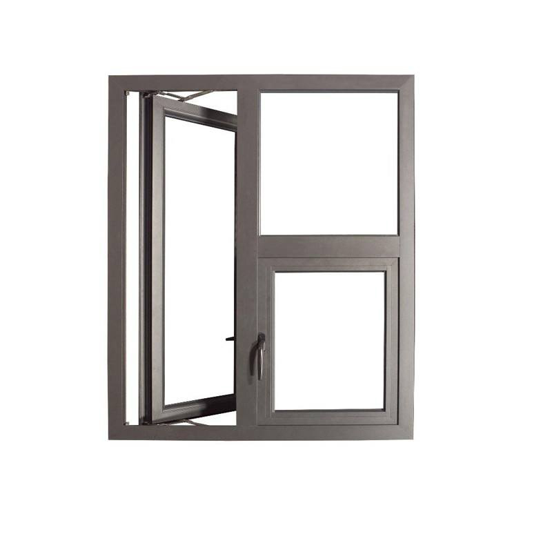 Thermal Break Frame Double Glazing Panel Aluminium Casement Windows