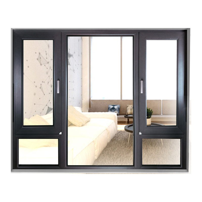 Heat- Insulation casement window Double Glazing Aluminium swing Windows