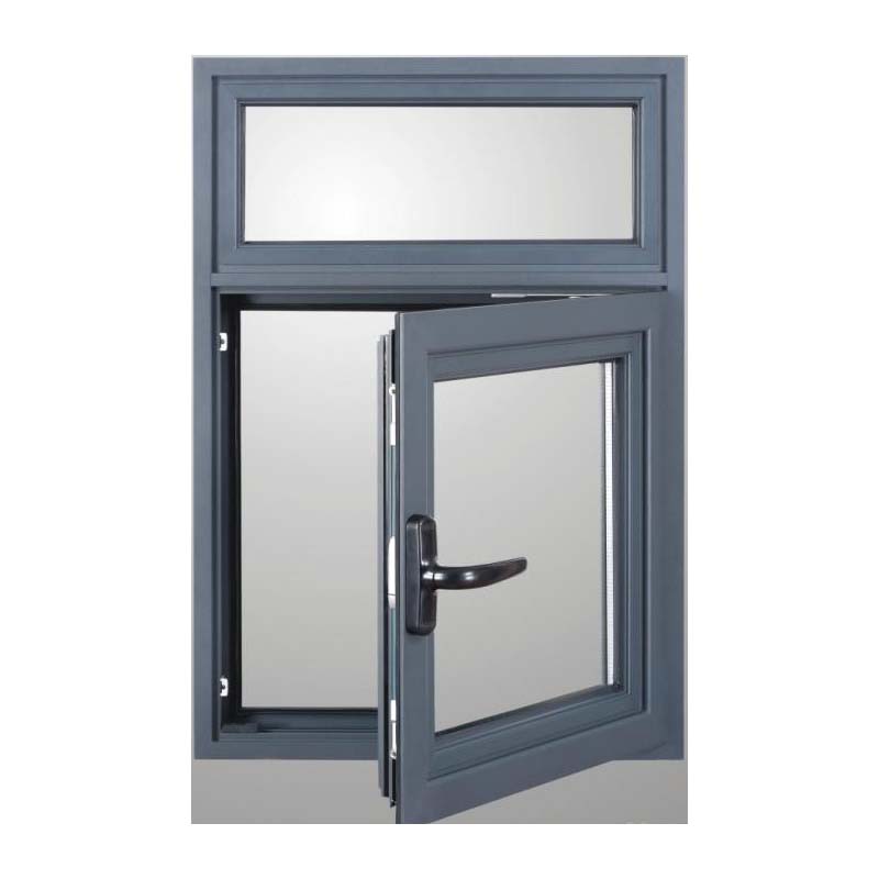 Modern Design aluminum alloy casement window Double Tempered Glass swing Window