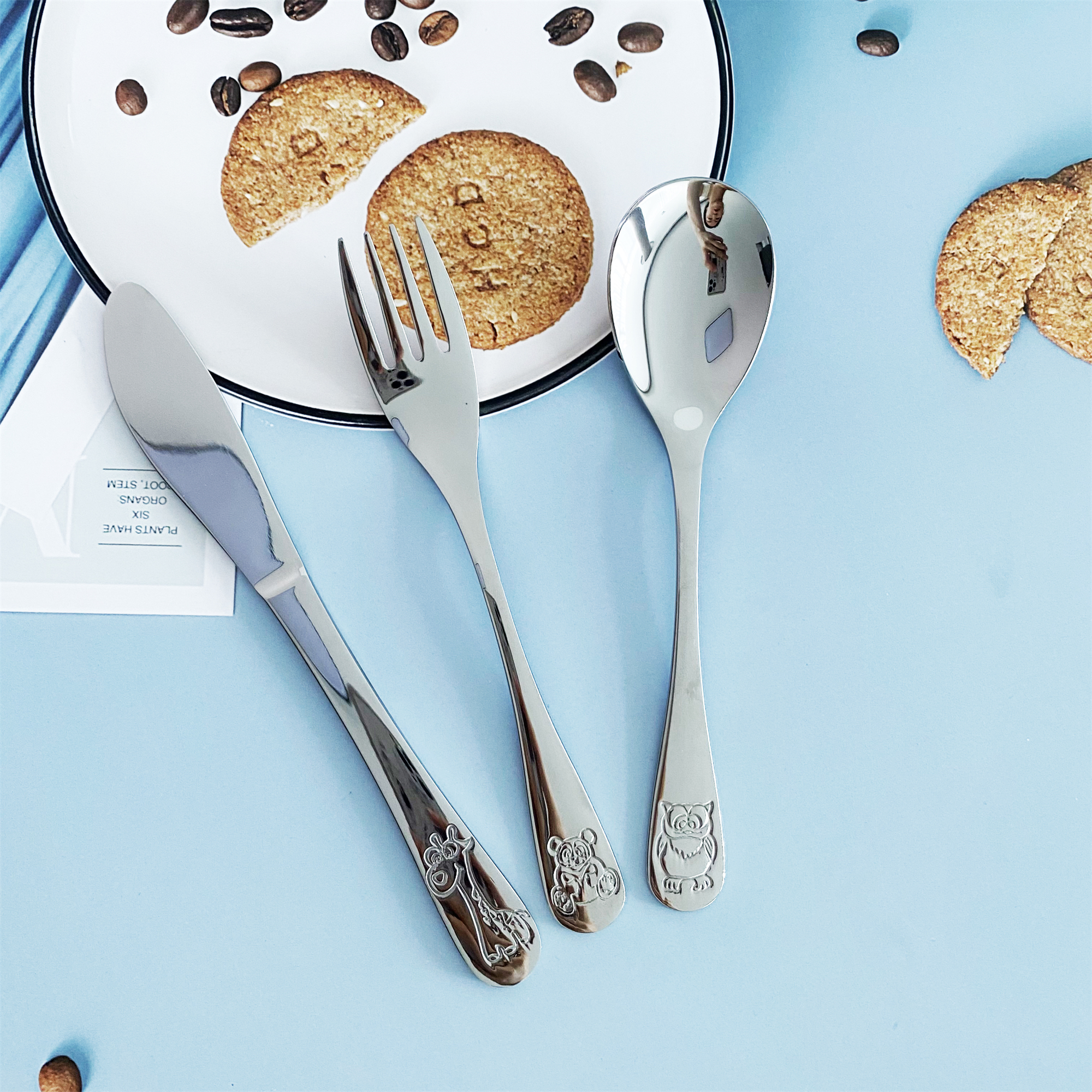 stainless steel kid's cutlery