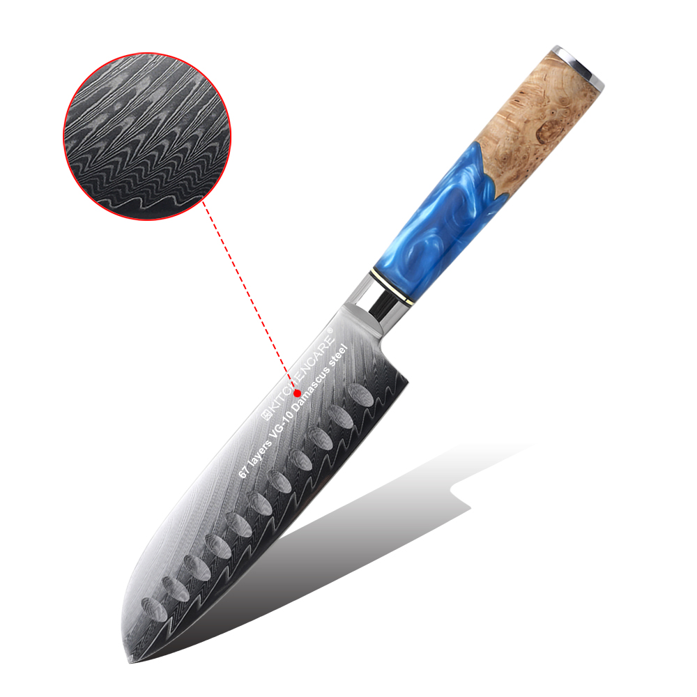 Hip-home 5inch santoku knife Damascus kitchen Japanese knife