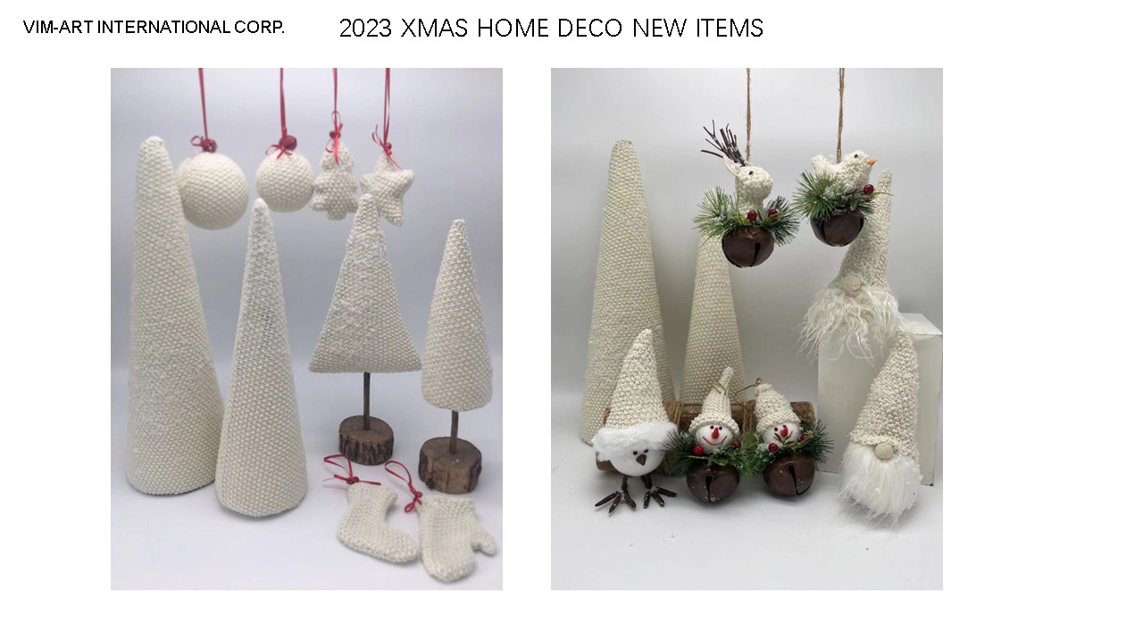 Knit Xmas Fabric white collection