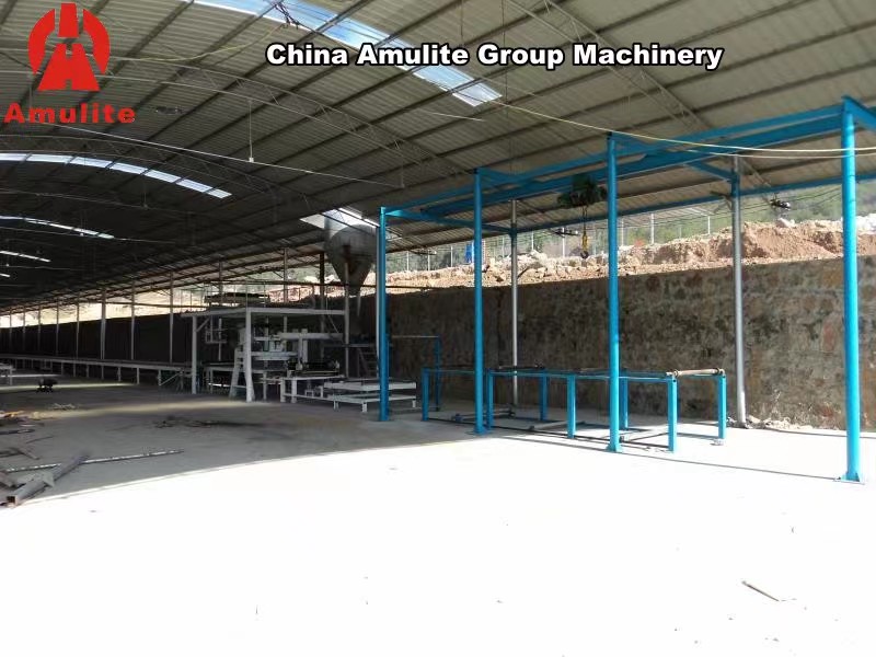 Small capacity gypsum ceiling board making machine