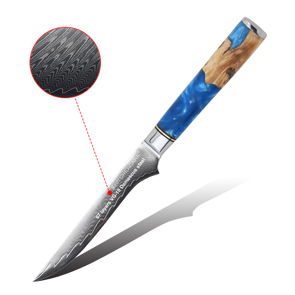 Hip-home boning knife Damascus steel kitchen knife