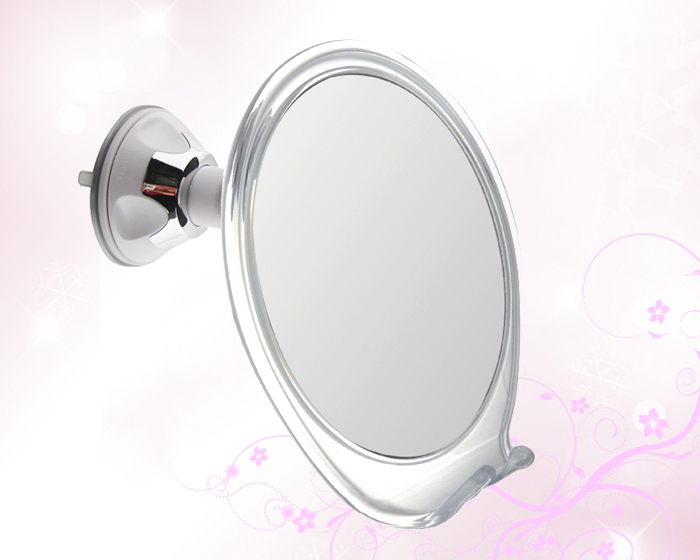 Double sided 8.5 Inch bathroom wall mounted swivel shaving magnifying mirror with light