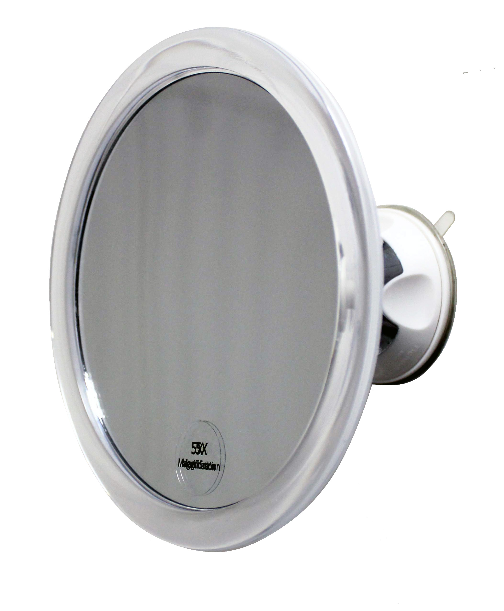 Double sided 8.5 Inch bathroom wall mounted swivel shaving magnifying mirror with light