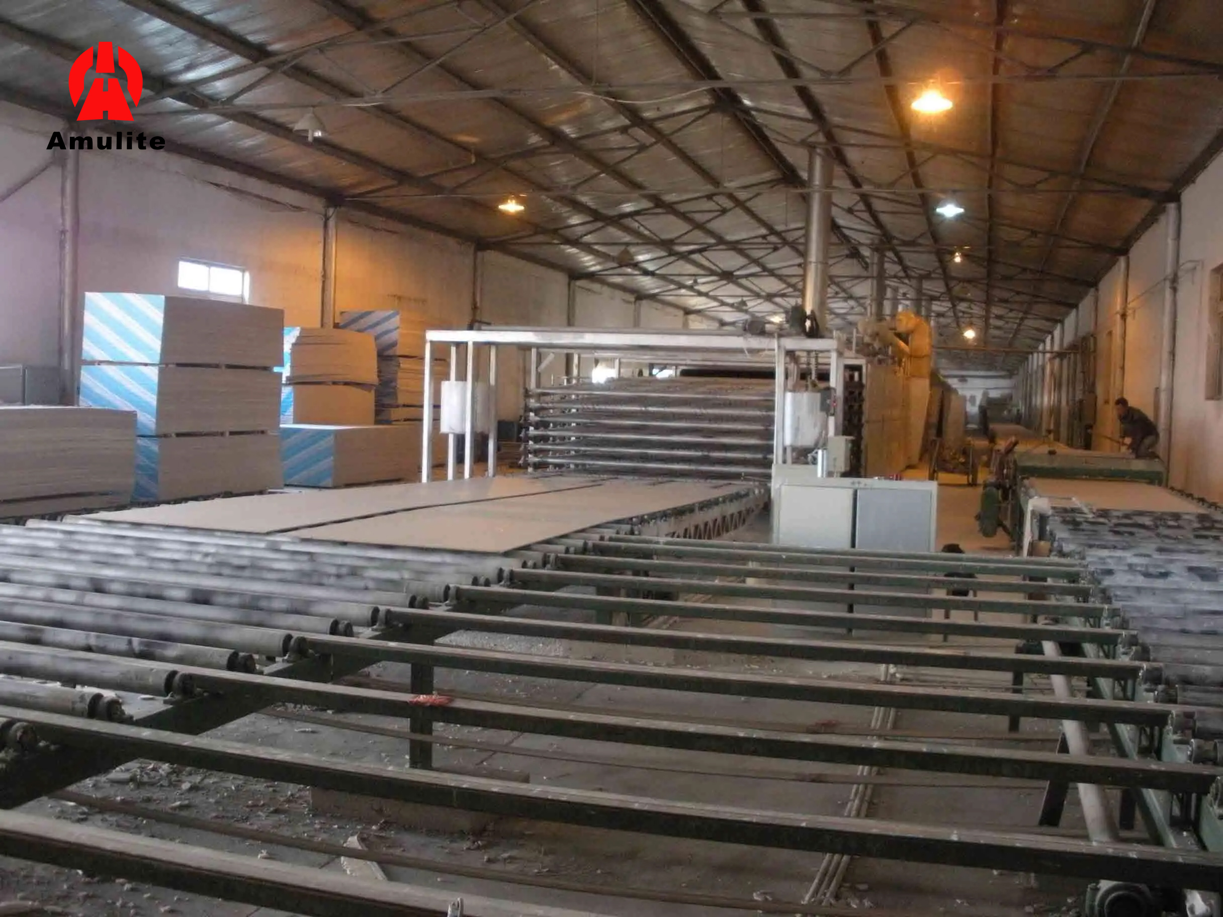 China Amulite paper faced gypsum board manufacturer line
