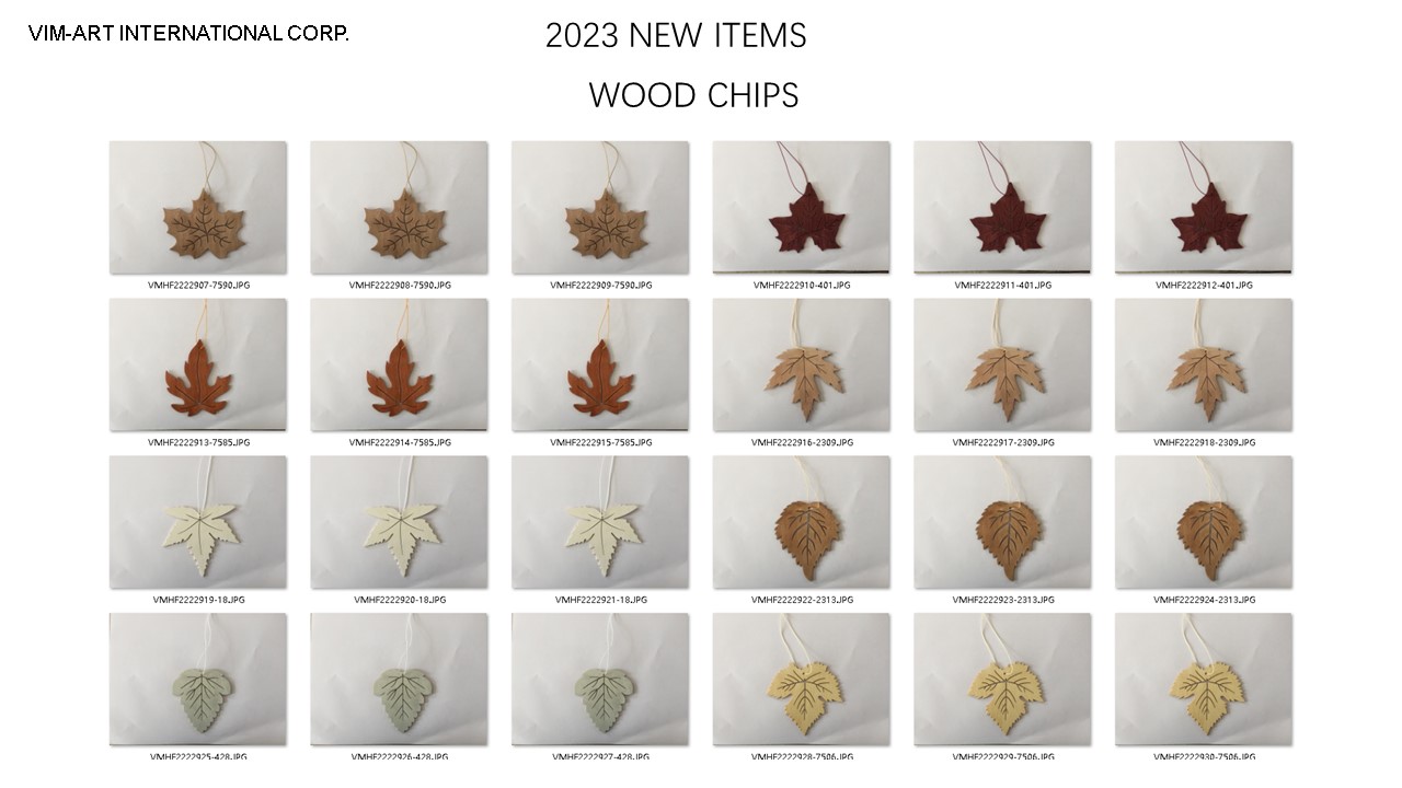 Xmas and fall lazer cut wood chip collection