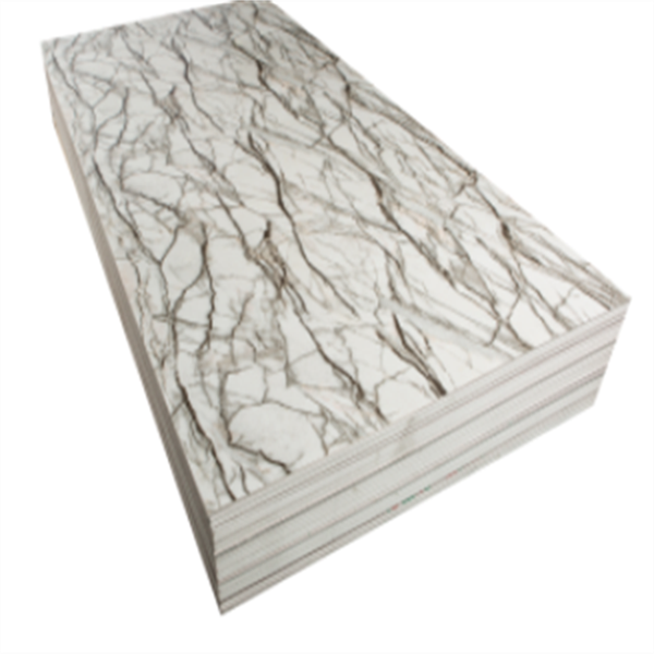 Langfang Bonai Wall Panel Decorative Cultured Artificial Thin Laminate UV PVC Marble Plastic Sheet