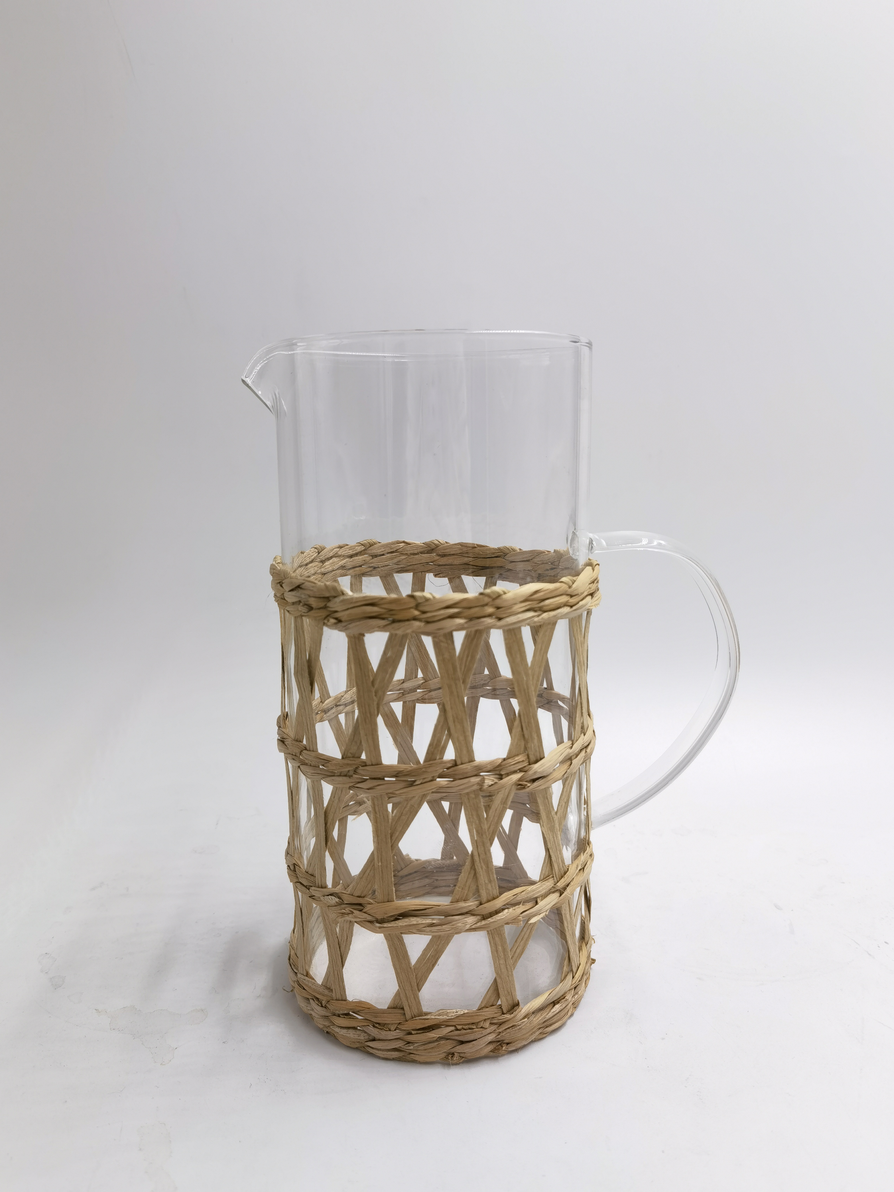 Straw carafe ;carafe with decoration;kitchen;dining;party