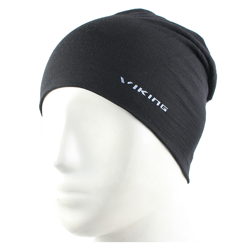 Merino Wool Beanie with slouchy elastic warmer