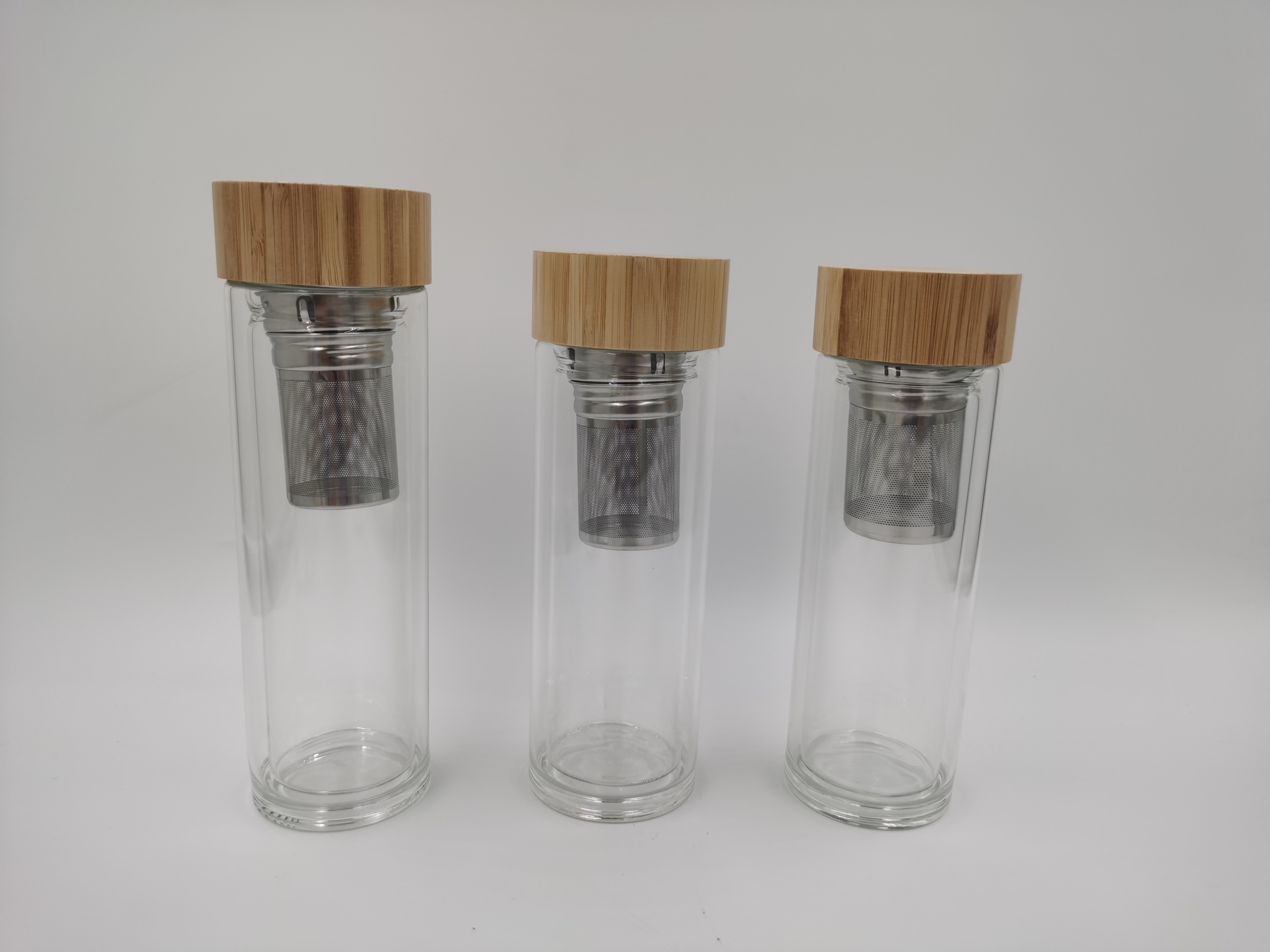 Cup with strainer;borosilicste glass;travellig glass