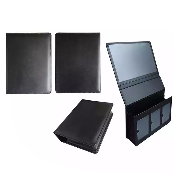 Oem Office Conference Waterproof Pu Leather Storage Car Document Folder Bag