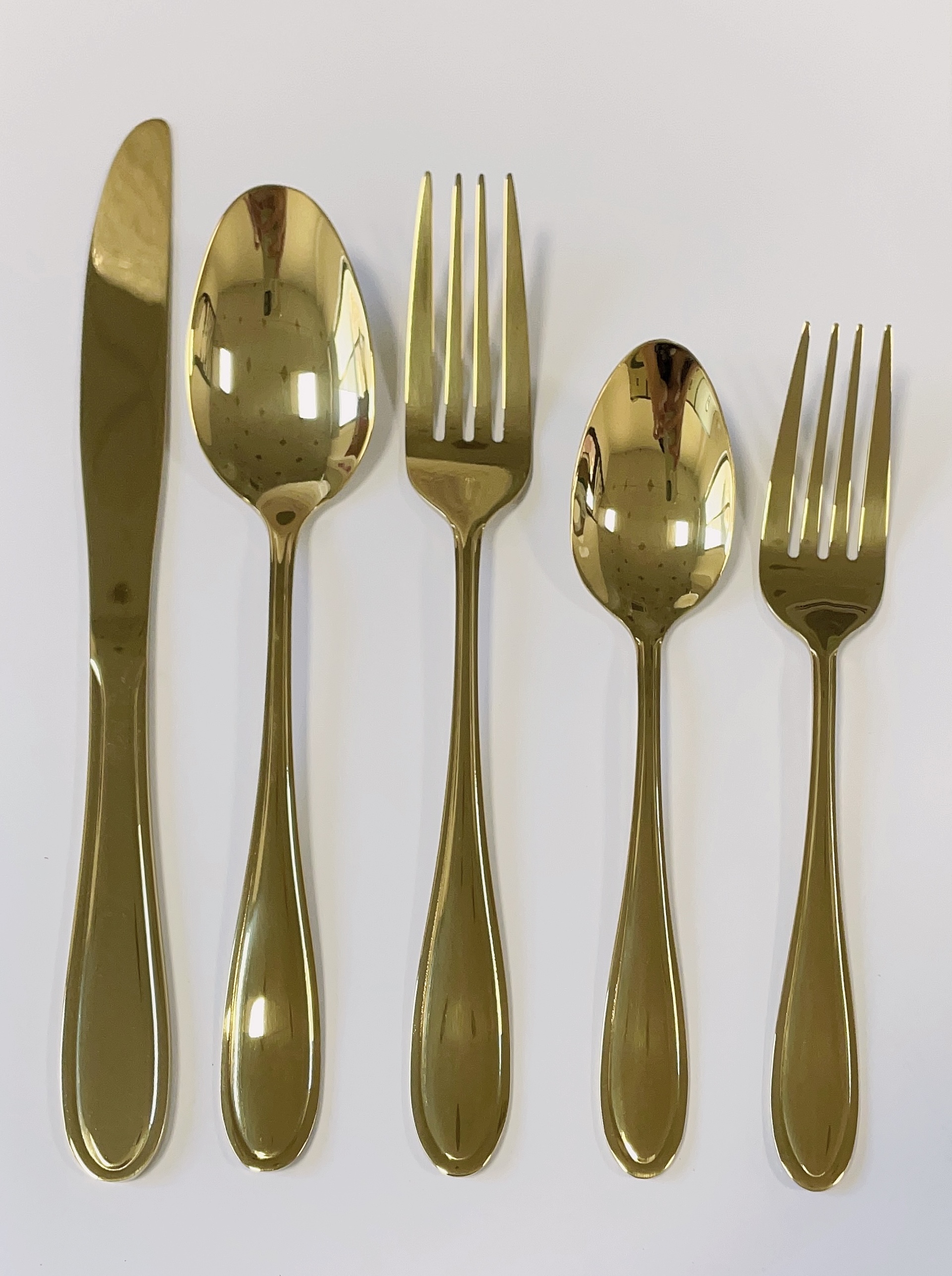 classic gold high quality cutlery set