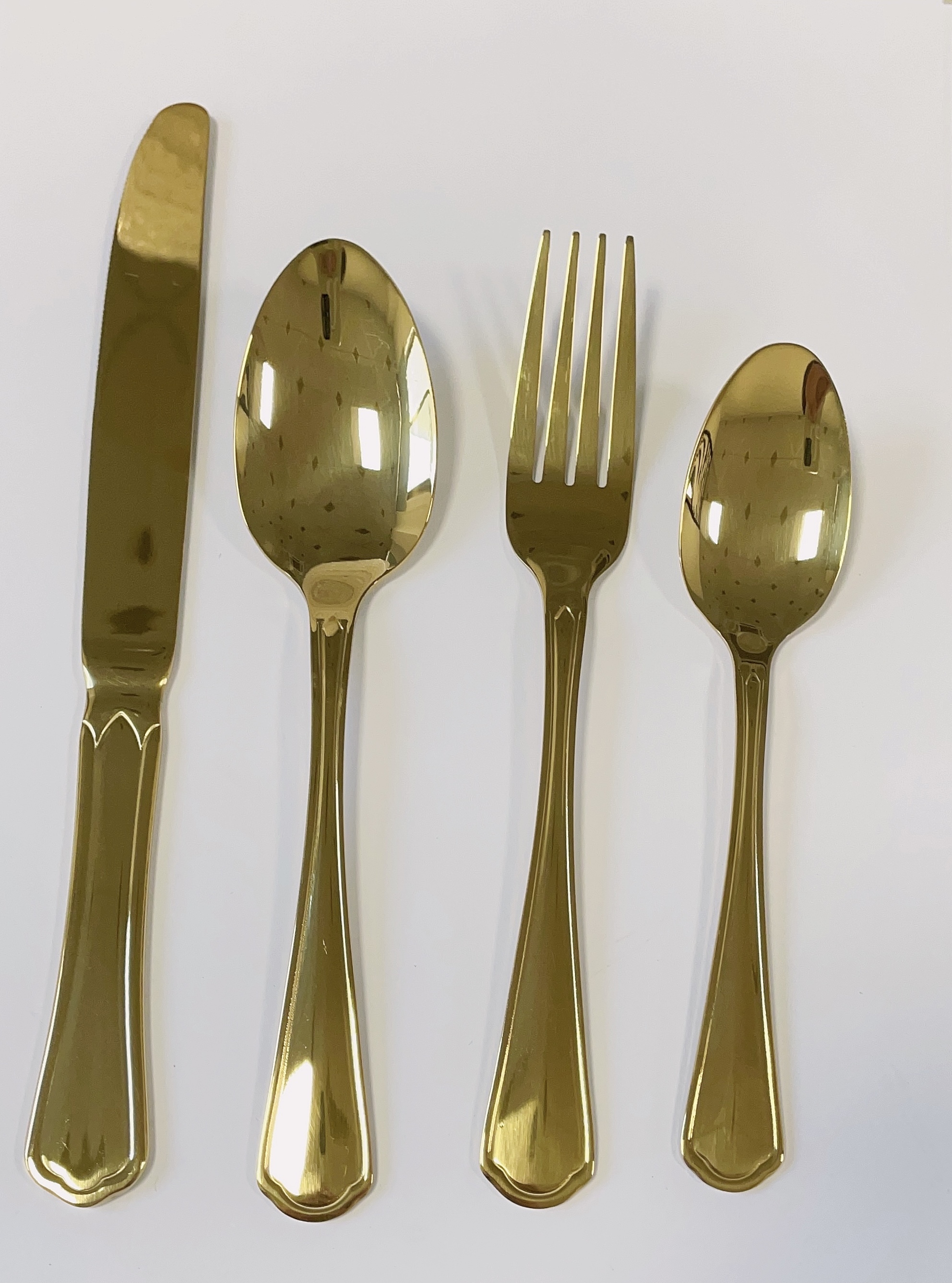 Classic gold high quality cutlery set