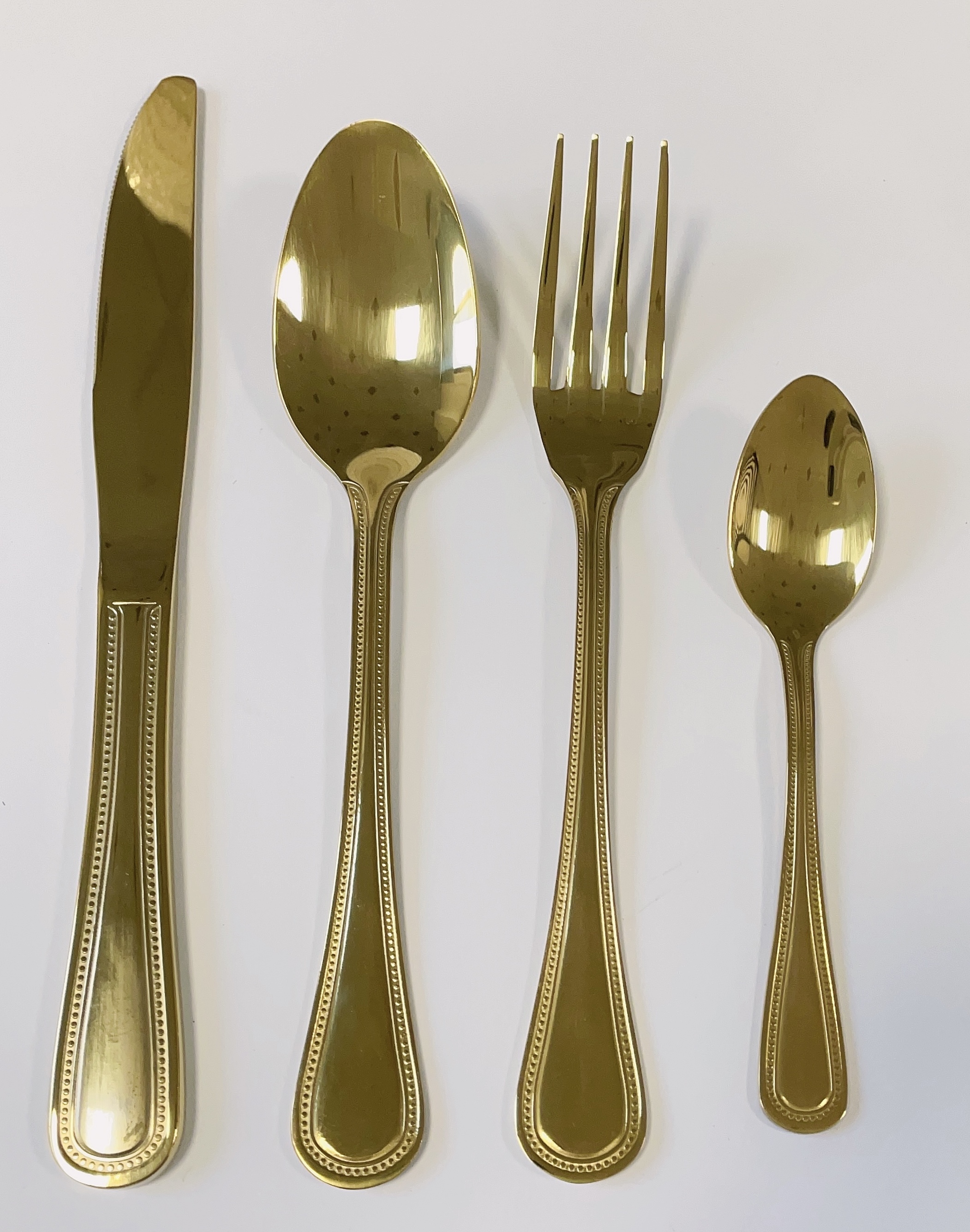 Spot gold high quality cutlery set