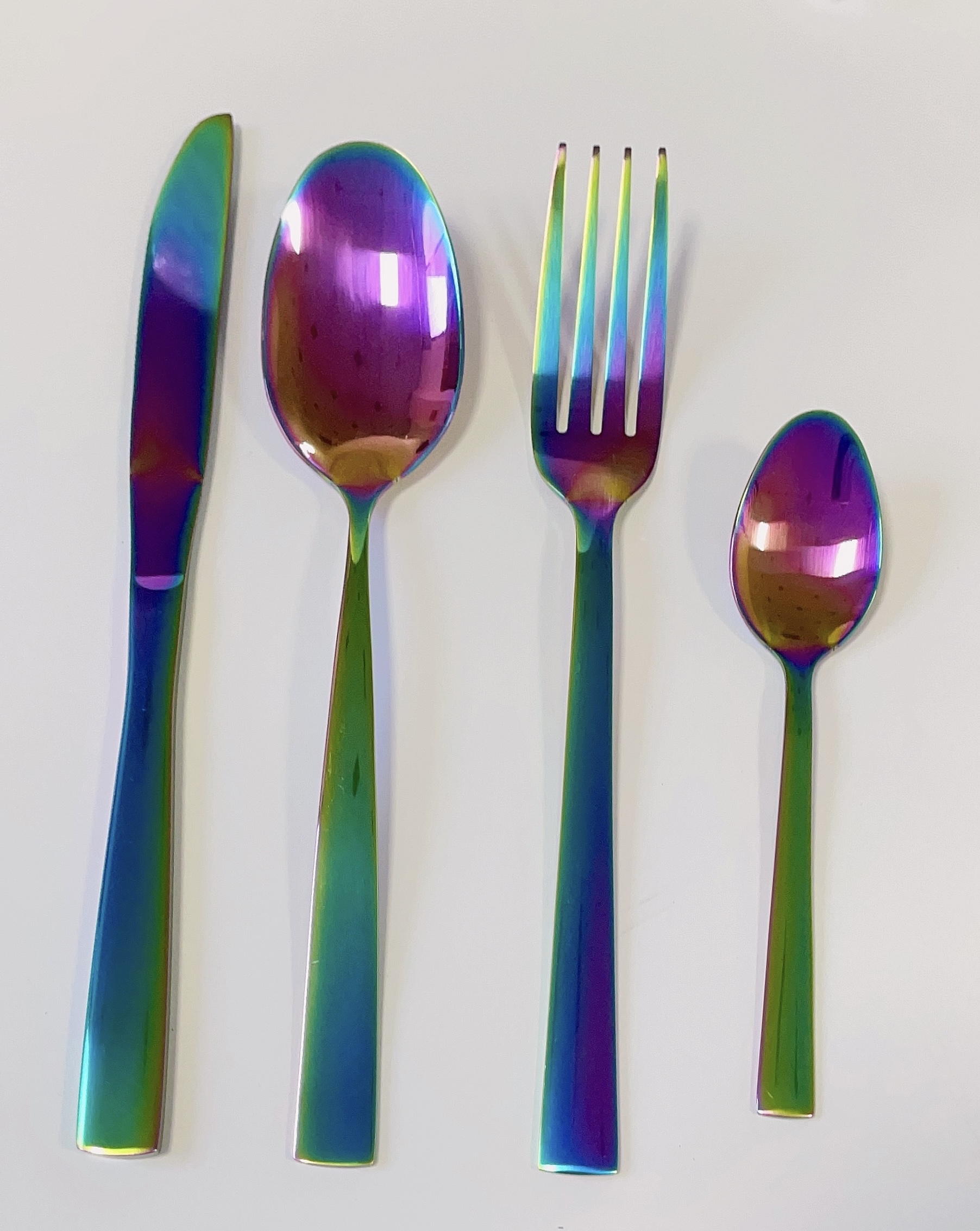 colorful high quality cutlery set